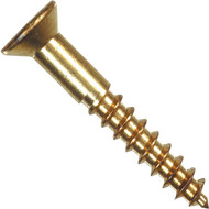 Hillman #12 x 1-1_2 In. Phillips Flat Head Brass Wood Screw (100 Ct.)