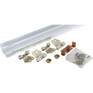 Johnson Hardware 48 In. Double Wheel Sliding Door Hardware