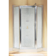 Sterling Intrigue 27-9_16 In. W. X 72 In. H. Neo-Angle Chrome Rain Glass Hinged Shower Door
