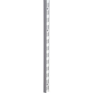 Knape & Vogt 82 Series 63 In. White Steel Heavy-Duty Double-Slot Shelf Standard