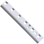 Knape & Vogt 255 Series 72 In. White Steel Mortise-Mount Pilaster Shelf Standard