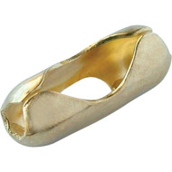 Lucky Line Gold Finished Brass 1_8 In. Ball Chain Coupling (100-Pack)