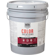 Do it Best Color Solutions 100% Acrylic Latex Self-Priming Flat Exterior House Paint  White  5 Gal.