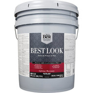 Best Look 100% Acrylic Latex Premium Paint & Primer In One Flat Exterior House Paint  Neutral Base  5 Gal.