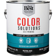 Do it Best Color Solutions 100% Acrylic Latex Self-Priming Satin Exterior House Paint  Neutral Base  1 Gal.