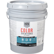 Do it Best Color Solutions 100% Acrylic Latex Self-Priming Satin Exterior House Paint  White  5 Gal.