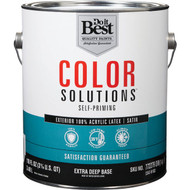 Do it Best Color Solutions 100% Acrylic Latex Self-Priming Satin Exterior House Paint  Extra Deep Base  1 Gal.