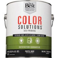 Do it Best Color Solutions 100% Acrylic Latex Self-Priming Semi-Gloss Exterior House Paint  Pastel Base  1 Gal.