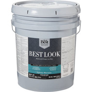 Best Look 100% Acrylic Latex Premium Paint & Primer In One Satin Exterior House Paint  Extra Deep Base  5 Gal.