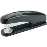 Business Source 1_4 In. Staple 12-Sheet Capacity Black Desk Stapler