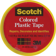 Scotch 1-1_2 In. Yellow Colored Plastic Tape