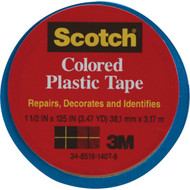 Scotch 1-1_2 In. Blue Colored Plastic Tape