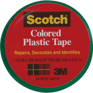 Scotch 1-1_2 In. Green Colored Plastic Tape