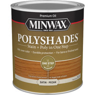 Minwax Polyshades 1 Qt. Satin Stain & Finish Polyurethane In 1-Step  Pecan