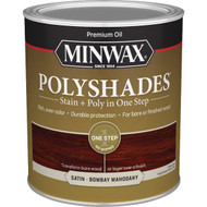 Minwax Polyshades 1 Qt. Satin Stain & Finish Polyurethane In 1-Step  Bombay Mahogany