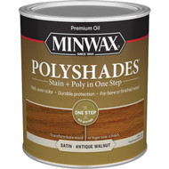 Minwax Polyshades 1 Qt. Satin Stain & Finish Polyurethane In 1-Step  Antique Walnut