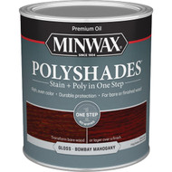 Minwax Polyshades 1 Qt. Gloss Stain & Finish Polyurethane In 1-Step  Bombay Mahogany