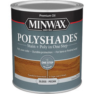 Minwax Polyshades 1 Qt. Gloss Stain & Finish Polyurethane In 1-Step  Pecan