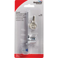 National 4-1_2 In. Chrome Keyed Showcase Lock - Keyed Different