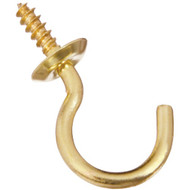 National 7_8 In. Solid Brass Cup Hook Bulk