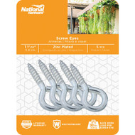 National #108 Zinc Medium Screw Eye (5 Ct.)