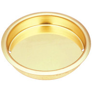 National 1-3_4 In. Dia. Brass Cup Pocket Door Pull