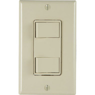 Broan 2-Function 20A_15A 120V Ivory Rocker Switch