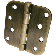 Ultra Hardware 4 In. x 5_8 In. Radius Antique Brass Door Hinge (3-Pack)