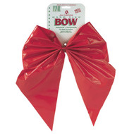 Holiday Trims 2-Loop 11 In. W. x 15-1_2 In. L. Red Plastic Outdoor Christmas Bow
