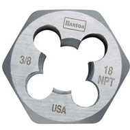 Irwin Hanson 3_8 In. - 18 NPT Taper Hex Die