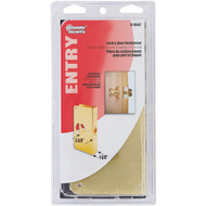Defender Security 1-3_8 In. x 2-3_8 In. Brass Door Reinforcer