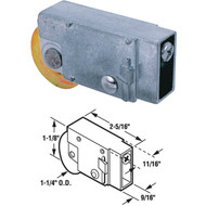 Prime-Line 1-1_4 In. Dia. x 9_16 In. W. x 2-5_16 In. L. Steel Patio Door Roller with Adjustable Diecast Housing Assembly