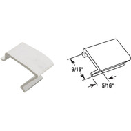 Prime-Line Make-2-Fit 9_16 In. x 72 In. White Snap-In Rigid Vinyl Glass Spline