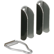 Prime-Line 3_8 In. Brown Hanger & Latch (2 Pack)