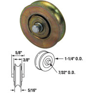 Prime-Line 1-1_4 In. Steel Patio Door Roller with Built-In Axle (2-Count)