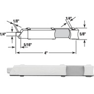 Prime-Line 4 x 5_8 Left Handed Plastic Slide Bolt (20 Piece)