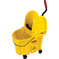 Rubbermaid Commercial WaveBrake 35 Qt. Down Press Combo Mop Bucket