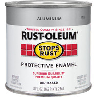 Rust-Oleum Stops Rust Oil Based Gloss Protective Rust Control Enamel  Aluminum  1_2 Pt.