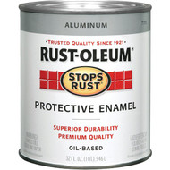 Rust-Oleum Stops Rust Oil Based Gloss Protective Rust Control Enamel  Aluminum  1 Qt.