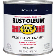 Rust-Oleum Stops Rust Oil Based Gloss Protective Rust Control Enamel  Royal Blue  1_2 Pt.