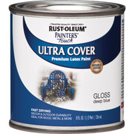 Rust-Oleum Painter's Touch 2X Ultra Cover Premium Latex Paint  Deep Blue  1_2 Pt.
