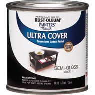 Rust-Oleum Painter's Touch 2X Ultra Cover Premium Latex Paint  Black  1_2 Pt.