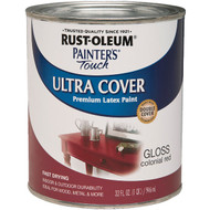 Rust-Oleum Painter's Touch 2X Ultra Cover Premium Latex Paint  Colonial Red  1 Qt.