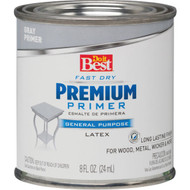 Do it Best Premium Latex Interior_Exterior Primer  Gray  1_2 Pt.