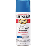 Rust-Oleum Stops Rust Sail Blue Gloss 12 Oz. Anti-Rust Spray Paint