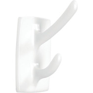 Homz 4-1_4 In. x 5-1_4 In. Double Adhesive Hook (2-Pack)