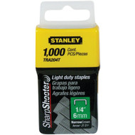 Stanley SharpShooter Light-Duty Narrow Crown Staple  1_4 In. (1000-Pack)