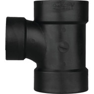 Charlotte Pipe 2 x 2 x 1-1_2 In. Hub x Hub x Hub Reducing Sanitary ABS Waste & Vent Tee