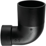 Charlotte Pipe 4 In. x 3 In. Spigot x Hub 90 Deg. Reducing Closet Bend ABS Elbow (1_4 Bend)