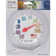 Taylor 6 Fahrenheit -60 To 120 Outdoor Wall Thermometer with Bracket